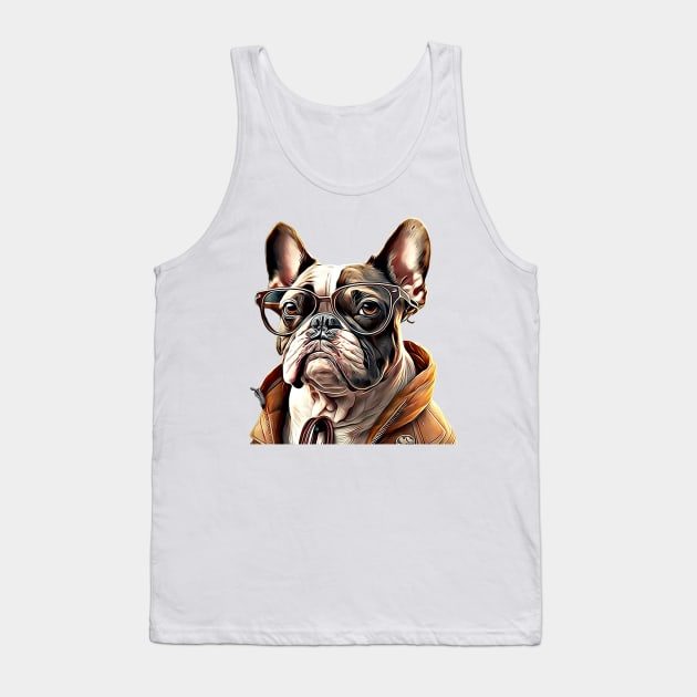 Yuppie French Bulldog Tank Top by Unboxed Mind of J.A.Y LLC 